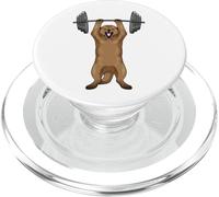 Suricato Bodybuilder Bilanciere Bodybuilding PopSockets PopGrip per MagSafe
