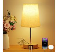 Suright Lampada da Comodino con Controllo Touch e 3 Livelli di Luminosità Abat