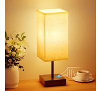 Suright Lampada da Comodino Touch, Dimmerabile e con Memoria Luminosità, Lampada da Tavolo per Camera da Letto Soggiorno (Lampadina Inclusa)