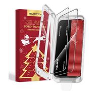 SURITCH 2 pellicole protettive in vetro temperato compatibile con iPhone 16e/13/14/13 Pro (6,1 pollici), durezza 9H, trasparente HD, anti-impronte, antigraffio, shatterproof con pellicola adesiva per