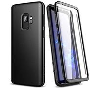 SURITCH Cover Custodia Samsung Galaxy S9 Silicone 360 Gradi Antiurto Tpu Indistruttibile Bumper Samsung Galaxy S9 Nero