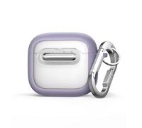 SURITCH Custodia Compatibile con AirPods 4,Bloccaggio Antishock Copertura Protettiva per Earpods con Kit di Pulizia e Carabina Anello per Chiavi（Viola）