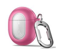 SURITCH Custodia Compatibile con Google Pixel Buds Pro 2 (2024) and Pixel Buds Pro (2022),Bloccaggio Antishock Copertura Protettiva per Earpods con Kit di Pulizia e Carabina Anello per Chiavi（Rosa）