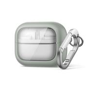 SURITCH Custodia Compatibile con Samsung Galaxy Buds 3 Pro/Buds 3 (2024),Bloccaggio Magnetico Antishock Copertura Protettiva per Earpods con Kit di Pulizia e Carabina Anello per Chiavi(Verde)