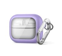SURITCH Custodia Compatibile con Samsung Galaxy Buds 3 Pro/Buds 3 FE (2025)/Buds 3 (2024),Custodia Antishock con Blocco Magnetico con Kit di Pulizia e Carabina Anello per Chiavi（Viola）