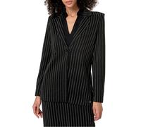 Surkana Blazer gessato diplomatico tinta unita Nero