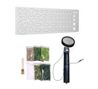 Surluoen Applicatore di Floccaggio per Erba Statica Piantatrice di Erba Elettrostatica Macchina per Floccaggio Elettrostatico Tavolo di Sabbia Strumento DIY