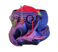 Surluoen Fantasy Dragon Egg Ciotola per per Lavorare A Maglia, Ciotola per per Uncinetto per Maglieria, Organizzatore per Riporre Ciotola per Uncinetto, Viola