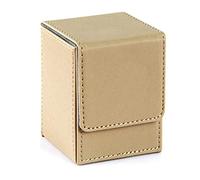 Surluoen Scatola Porta Carte Scatola Porta Carte con Maniche Scatola da Gioco per Carte Yugioh Raccoglitori: 100 +, Color Sabbia