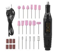 Surluoen Set di Levigatrici per Plastica Penna Elettrica Mini Trapano Elettrico Strumento di Levigatura per Unghie Strumento per Unghie
