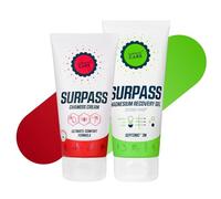 SURPASS - Set per la Cura del Ciclismo - Crema per I Camosci e Gel Muscolare al Magnesio - Più Comfort e Prestazioni Sui Percorsi Lunghi - Anti-Incrostazioni e Recupero Rapido - 170ml + 200ml