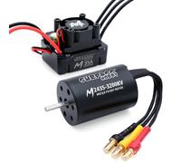 SurpassHobby RC Brushless Motor ESC Combo Impermeabile 2435 3200KV Motore Brushless e 35A ESC Combo Set per 1/16 Telecomando Auto Camion Fuoristrada Veicolo