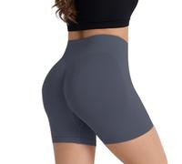 Surpasson - Pantaloncini aderenti senza cuciture, a vita alta, per sollevare il sedere e controllare la pancia, non si arrotola, più snelli, per donne, L, S
