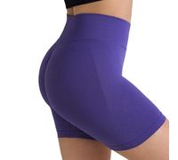 Surpasson - Pantaloncini aderenti senza cuciture, a vita alta, per sollevare il sedere e controllare la pancia, non si arrotola, più snelli, per donne, D, XL