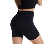 Surpasson - Pantaloncini aderenti senza cuciture, a vita alta, per sollevare il sedere e controllare la pancia, non si arrotola, più snelli, per donne, J, S