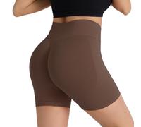 Surpasson - Pantaloncini aderenti senza cuciture, a vita alta, per sollevare il sedere e controllare la pancia, non si arrotola, più snelli, per donne, N, XL