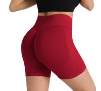 Surpasson - Pantaloncini aderenti senza cuciture, a vita alta, per sollevare il sedere e controllare la pancia, non si arrotola, più snelli, per donne, C, S