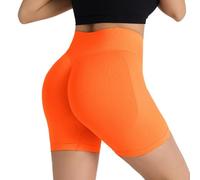 Surpasson - Pantaloncini aderenti senza cuciture, a vita alta, per sollevare il sedere e controllare la pancia, non si arrotola, più snelli, per donne, G, XL