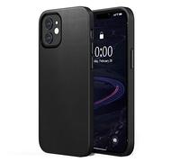 SURPHY Cover Compatibile con iPhone 12 e iPhone 12 PRO (6.1"), Custodia in Pelle PU per iPhone 12/12 PRO Sottile Cover Antiurto con AntiGraffio Protettiva Case per iPhone 12/12 PRO, Nero