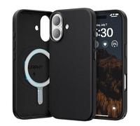 SURPHY Cover Magnetica per iPhone 17 6,3 Pollici,Custodia in Pelle PU per iPhone 17,Sottile Cover Antiurto con Protettiva Case,Ultra-sottile,Elevata Ricarica Wireless,Nero
