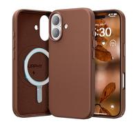 SURPHY Cover Magnetica per iPhone 17 6,3 Pollici,Custodia in Pelle PU per iPhone 17,Sottile Cover Antiurto con Protettiva Case,Ultra-sottile,Elevata Ricarica Wireless,Marrone