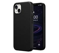 SURPHY Pelle Cover Compatibile con iPhone 13 6.1 Pollici(2021), Custodia in Premium PU Pelle Protettiva Case(con Metallic Buttons & Fodera in Microfibra) per iPhone 13, Nero