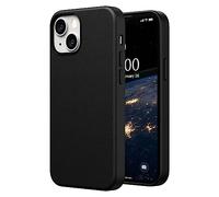 SURPHY Pelle Cover Compatibile con iPhone 13 Mini 5.4 Pollici(2021), Custodia in Premium PU Pelle Protettiva Case(con Metallic Buttons & Fodera in Microfibra) per iPhone 13 Mini, Nero