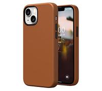 SURPHY Pelle Cover Compatibile con iPhone 13 Mini 5.4 Pollici(2021), Custodia in Premium PU Pelle Protettiva Case(con Metallic Buttons & Fodera in Microfibra) per iPhone 13 Mini, Marrone