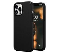 SURPHY Pelle Cover Compatibile con iPhone 13 Pro Max 6.7 Pollici(2021), Custodia in Premium PU Pelle Protettiva Case( con Metallic Buttons & Fodera in Microfibra ) per iPhone 13 Pro Max, Nero