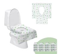 Surplex 60 copri WC usa e getta, universali, per WC di grandi dimensioni, tappetino di carta igienica, per viaggi e servizi pubblici, confezionati singolarmente