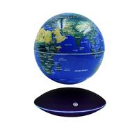 Surplex Globo luminoso galleggiante con 7 luci colorate, controllo touch e luce notturna sfumata, campo di levitazione magnetica, mappa del mondo per educativo e regalo, decorazione da scrivania per