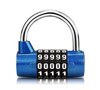 Surplex Lucchetto a combinazione a 5 cifre, Lucchetto per palestra, può essere resettato serrature a combinazione, per la scuola, armadietto sportivo e sport, custodia, cassetta degli attrezzi,