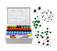 Surplex Set di 444 modelli molecolari di chimica organica chimica scientifica atomica modelli molecolari sinistra kit di insegnamento strutture inorganiche Atom Link Model per insegnanti studenti