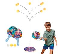 Surplex Tennis da Tavolo Trainer Professionale Indoor Outdoor con Asta Morbida Elastica Family Table Tennis Formazione Ping Pong Ball Machine Set per Kids Trainer Eyesight Exercise Leisure Sports Gear