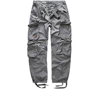 Surplus Nell'Aria Pantaloni Cargo-Uomo - Grigio, Large
