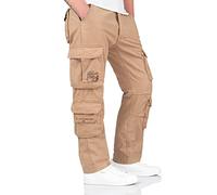 Surplus Pantaloni Airborne Slimmy Uomo – Vestibilità Slim – Beige Taglia L