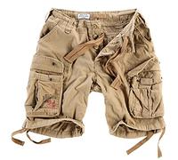 Surplus Raw Vintage Airborne - Pantaloncini cargo vintage da uomo, beige., XXXL