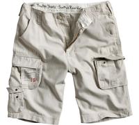 Surplus Trooper Pantaloncini corti, bianco, taglia S per maschi