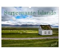 Surprenante Islande (Calendrier mural 2026 DIN A3 vertical), CALVENDO calendrier mensuel: Quelques Paysages d'Islande Photographiés pendant un séjour en juillet quand les jours s'éternisent.