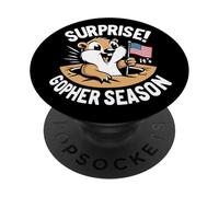 Surprise It's Gopher Season - Trappola da caccia PopSockets PopGrip Adesivo