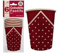 SURPRISEZ-VOUS Set di 36 bicchieri festivi rossi da 25 cl