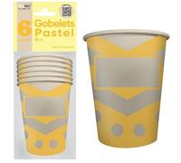 SURPRISEZ-VOUS Set di 36 bicchieri pastelli gialli da 25 cl