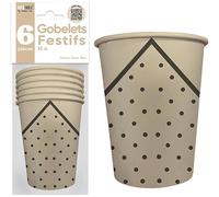 SURPRISEZ-VOUS Set di 36 ciotole per feste bianche da 25 cl