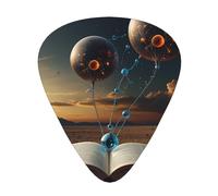 surreal book Plettri per chitarra durevoli - tre spessori di sottile, medio e spesso sono disponibili, adatti per chitarra, basso, chitarra elettrica e ukulele