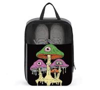 Surreal - Borsa per scarpe da golf con funghi che si sciolgono con occhi, per viaggi e uso quotidiano, anti-polvere, per riporre scarpe da golf