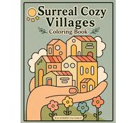 Surreal Cozy Villages: Coloring Book