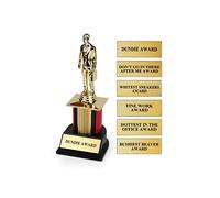 Surreal Entertainment The Office Dundie Award Replica with 6 Interchangeable Plates | 8 Inches Tall
