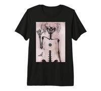 Surreale Figura Anatomica Occulto Gotico Astratto Line Art Il Maglietta Premium