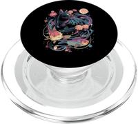 Surreale Gatto Galleggiante Nello Spazio Pesce Opera d'arte stravagante PopSockets PopGrip per MagSafe