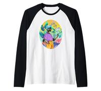 Surreale Ritratto Arte Botanica Collage Queer Estetica Maglia con Maniche Raglan